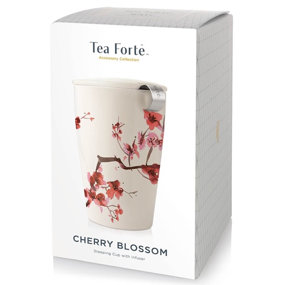 Tea Forte Kati Cherry Blossom 12oz Ceramic Tumbler - Picture 3 of 4